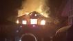Karabük'te 2 katlı evde yangın çıktı