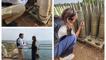 Gazze Şeridi'ndeki savaşta son dakika... Akdeniz kıyısında çekilen fotoğrafa iyi bakın! Top mermisine 'Bitirin onları' yazdı