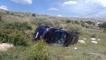 Tunceli'de feci kaza! İlçe Milli Eğitim Müdürü'nün aracı şarampole uçtu