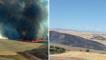 Diyarbakır'da tam bin dönüm arazi alev alev yandı