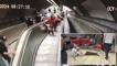İzmir metrosundaki yürüyen merdiven kazası kamerada