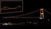 İstanbul'daki boğaz köprüleri, lösemi farkındalığı amacıyla turuncuya büründü