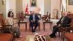 TBMM Başkanı Kurtulmuş, DEM Parti'li Temelli ve Koçyiğit'i kabul etti