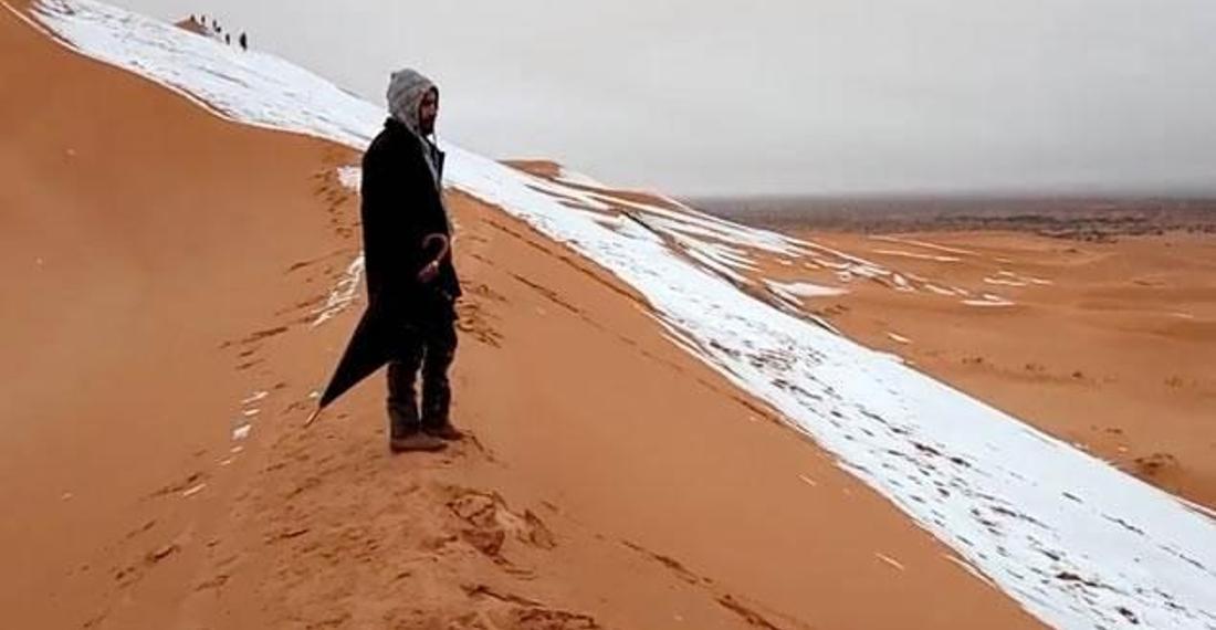 Sahra Çölü'ne neden kar yağdı?