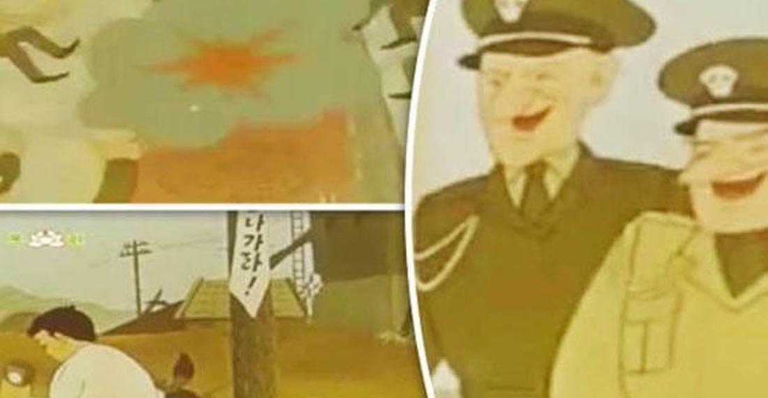 Kuzey Kore propagandası yapan çizgi filmde şiddet detayı