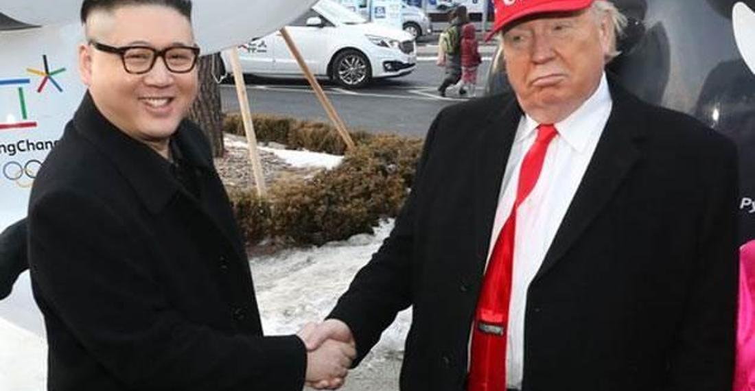 Donald Trump ve Kim Jong-un kış olimpiyatlarında bir araya geldi