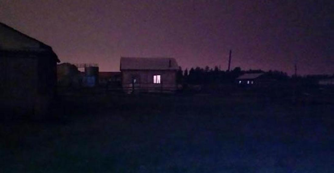 Rusya'da gündüz bir anda geceye döndü