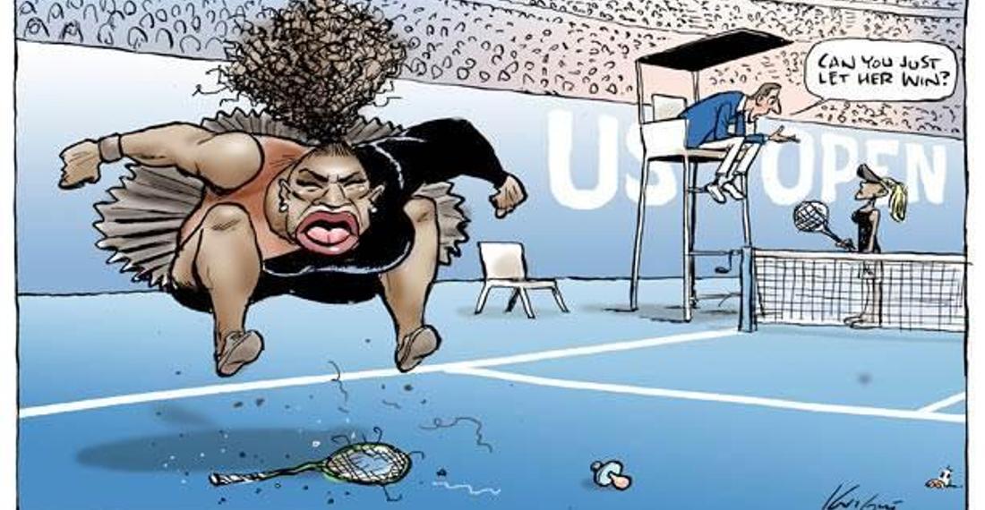 Serena Williams karikatürü, ırkçılık tartışmalarını alevlendirdi