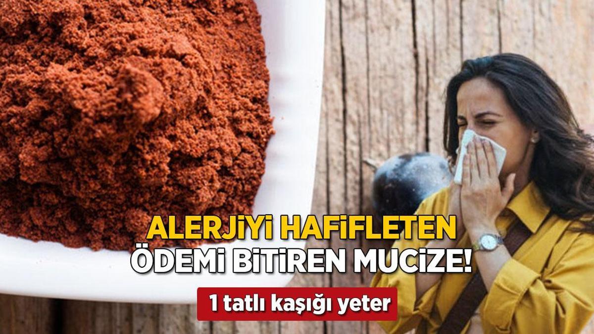 Alerji hafifleten, ödemi yok eden toz! Üzüm çekirdeğinden çıkıyor, 1 kaşığı mucize gibi