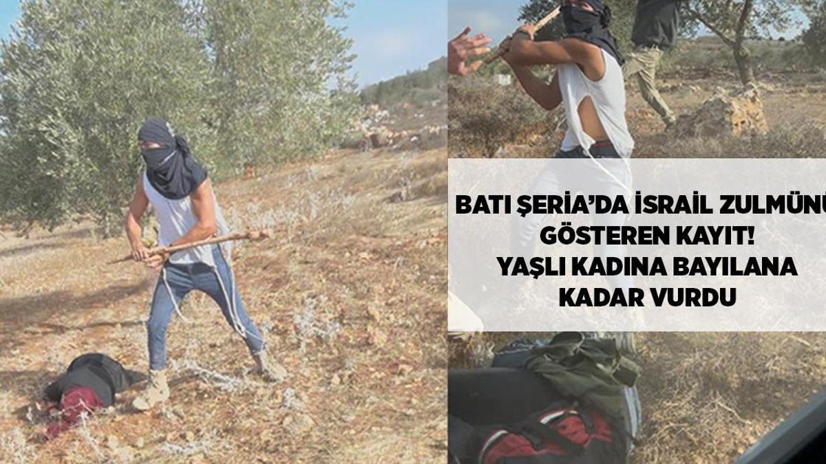 Son dakika İsrail haberleri: Batı Şeria’da İsrail zulmünü gösteren kayıt! Yaşlı kadına bayılana kadar vurdu