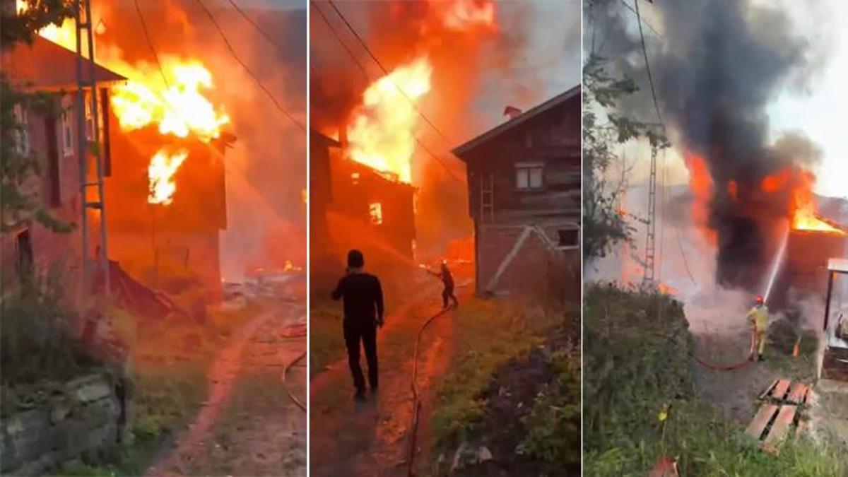 Kastamonu'da köy yangını! Bölgeye çok sayıda ekip sevk edildi
