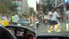 Nişantaşı'nda trafik kavgası: Elinde sopa ile kadının üzerine yürüdü