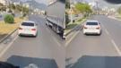 Antalya'da itfaiyeye yol vermeyen sürücü görüntülendi
