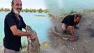 Oltasına takıldı, dev canavarı görünce inanamadı! ‘Mücadele ettiğimi görenler yardıma koştu’