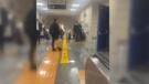 Hacıosman metro istasyonunu su bastı