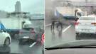 İstanbul'da E-5'te trafiği kilitleyen kaza! Kamyonet, metrobüs bariyerine çarptı