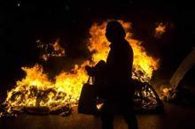 Komşuda ortalık karıştı Olaylı gösteri