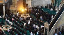 Son dakika... Ayasofya Camiinde ilk namaz kılındı Tarihi fotoğraflar