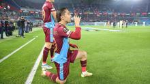 Trabzonspor - Ferencvaros maçından kareler
