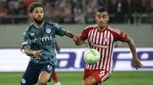 Olympiakos - Aston Villa maçından kareler
