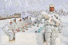 Komandolar tilki oyuğunda geceyi geçirdi Nefes kesen görüntüler paylaşıldı