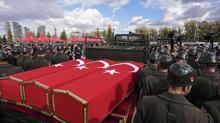 Askeri kargo uçağında şehit olan 3 asker, Ankarada son yolculuğuna uğurlandı