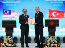 Cumhurbaşkanı Erdoğan, Malezya Başbakanı İbrahime Cumhuriyet Nişanı tevcih etti