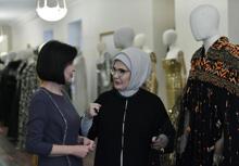 Emine Erdoğan, Özbekistan Cumhurbaşkanının eşi Mirziyoyeva ile bir araya geldi