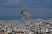 İsrailden Lübnana hava saldırısı İşte bölgeden sıcak görüntüler