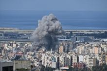 İsrailden Lübnana hava saldırısı İşte bölgeden sıcak görüntüler