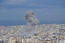 İsrailden Lübnana hava saldırısı İşte bölgeden sıcak görüntüler