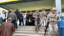 Şanlıurfada lisede saldırı Bölgeden görüntüler...