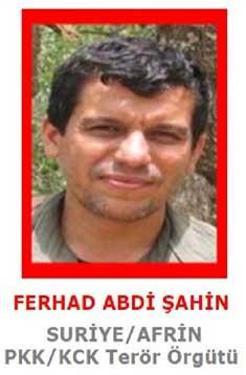 Adalet Bakanlığı, terörist Ferhat Abdi Şahin için harekete geçti