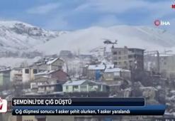 Şemdinli'de çığ düşmesi sonucu 1 asker şehit oldu