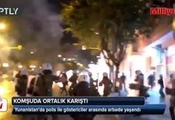Komşuda ortalık karıştı! Olaylı gösteri