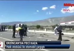 Erzincan'da feci kaza