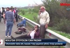 Bolu’da, otoyolda can pazarı