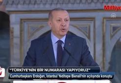 Cumhurbaşkanı, İstanbul Yeditepe Bienali Açılışına katılarak konuşma yaptı