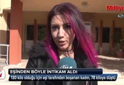 Obez kadın kendisini boşayan eşinden böyle intikam aldı