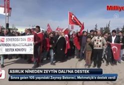 Asırlık nineden Zeytin Dalı Harekatı'na destek