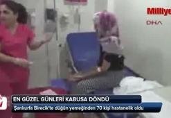 Düğün yemeğinden 70 kişi hastanelik oldu