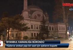 İstanbul’un anıtsal yapıları karanlığa büründü