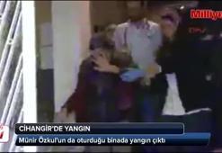 Cihangir'de yangın! Ünlü sanatçının elleri yandı!