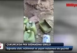 Hakkari Çukurca'da PKK sığınağına girildi