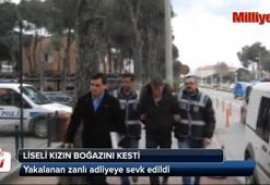 Parkta liseli kızın boğazını kesti!