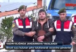 Cezaevinden kaçtı, kadın kılığında jandarmaya yakalandı!