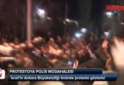 Taşlı, bebek bezli İsrail protestosu