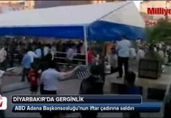 Diyarbakır'da ABD Konsosluğu'nun iftar çadırına saldırı