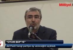 Jet Fadıl hangi partiye oy verecek?