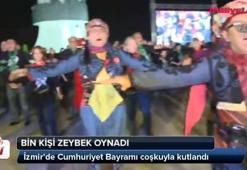 Bin kişi hep birlikte zeybek oynadı